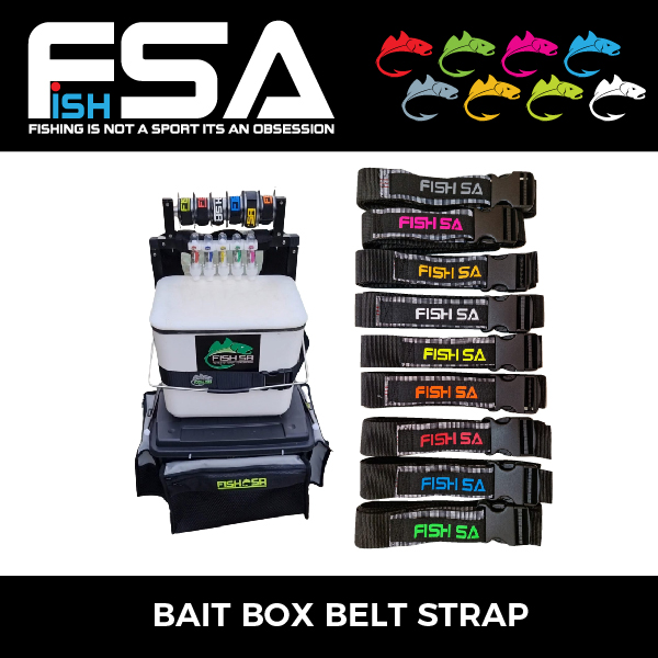 FISH SA Bait Box Belt Strap Yellow FISH SA Bait Box Belt Strap Yellow - Image 1