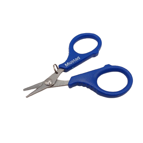 MUSTAD Serrated Braid Scissor 3.5" Blue MT112 MUSTAD Serrated Braid Scissor 3.5" Blue MT112 - Image 1