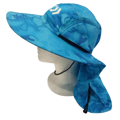 DAIWA Fishermans Hat with Flap Blue DAIWA Fishermans Hat with Flap Blue - Image 1