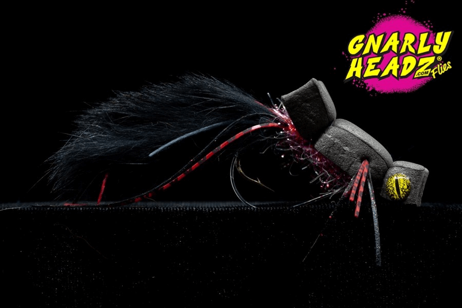 GNARLY HEADZ Bass Flipper #6 Black GNARLY HEADZ Bass Flipper #6 Black - Image 1