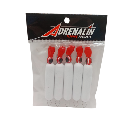 ADRENALIN White Dingle Floats with Eye Medium